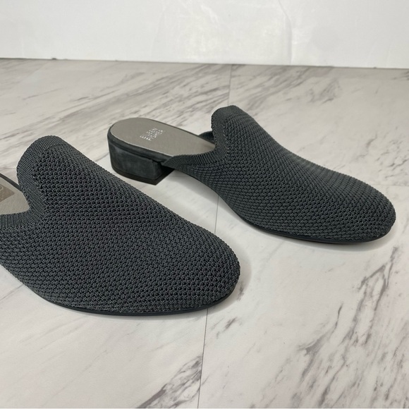 Eileen Fisher Betsy Gray Knit Mule 8 - Picture 9 of 13